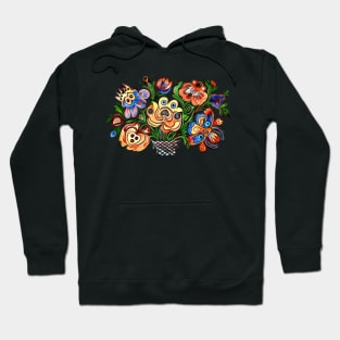 Colorful ukrainian flower design Hoodie